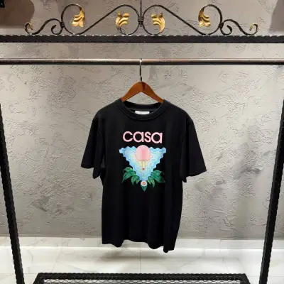 CasaBlanca Siyah Baskılı Tshirt