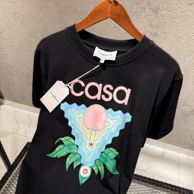 CasaBlanca Siyah Baskılı Tshirt