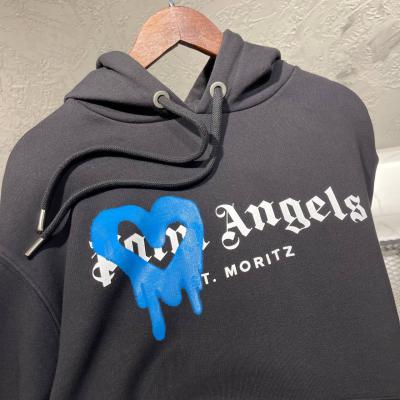 Palm Angels Siyah Baskılı Hoodie