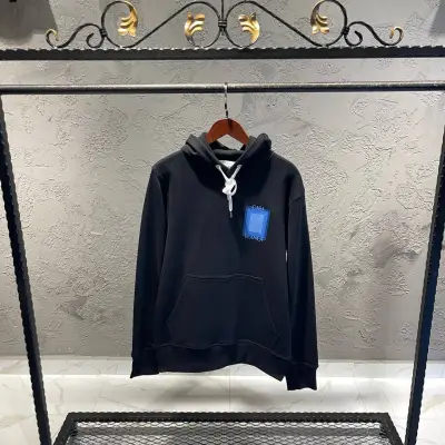 CasaBlanca Baskı Detaylı Siyah Hoodie