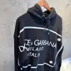 Dolce Gabbana Siyah Baskılı Hoodie