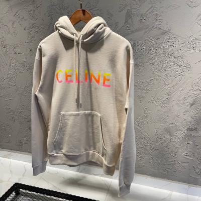 Celine Krem Baskılı Hoodie