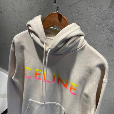 Celine Krem Baskılı Hoodie