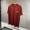 Dior Logo Detaylı Kiremit Renk Tshirt