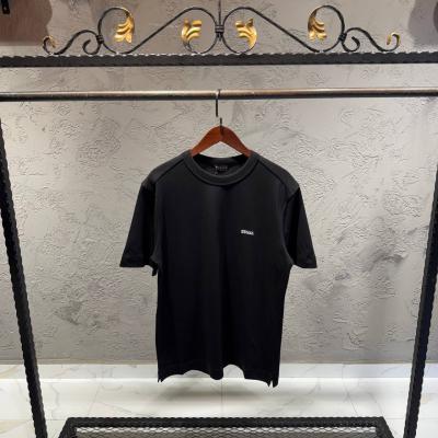 Zegna Logo Detaylı Siyah Tshirt