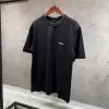 Zegna Logo Detaylı Siyah Tshirt