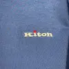 Kiton Logo Detay Mavi Tshirt