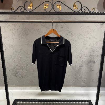 Dolce Gabbana Yakalı Siyah Triko Tshirt