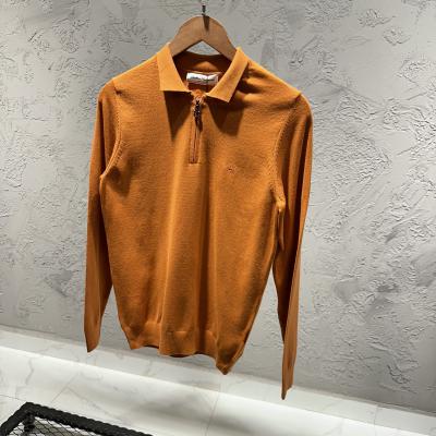 Salvatore Ferragamo Polo Yaka Oranj Triko