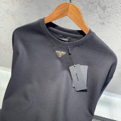 Prada Logo Detaylı Siyah Sweatshirt