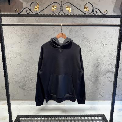 Prada Siyah Logo Detaylı Hoodie