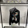 Off White Siyah Baskılı Hoodie