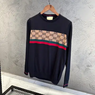 Gucci Siyah Desenli Triko Kazak