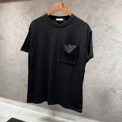 Valentino Siyah Logo Detaylı Tshirt