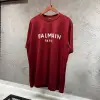 Balmain Baskılı Kırmızı Tshirt