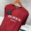 Balmain Baskılı Kırmızı Tshirt