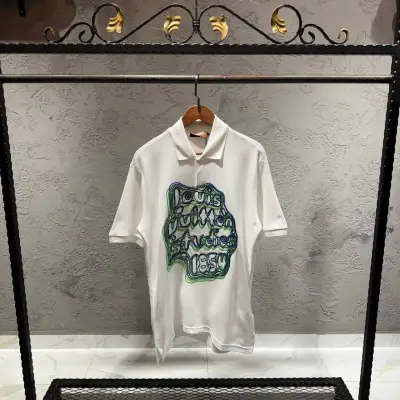 Louis Vuitton Beyaz Nakış Detaylı Tshirt