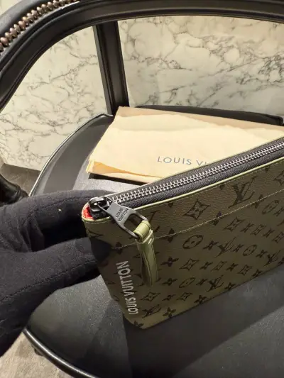 Louis Vuitton Haki Clutch