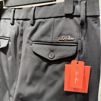 Loro Piana Siyah Logo Detaylı Jogger