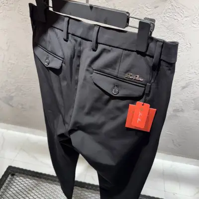 Loro Piana Siyah Logo Detaylı Jogger